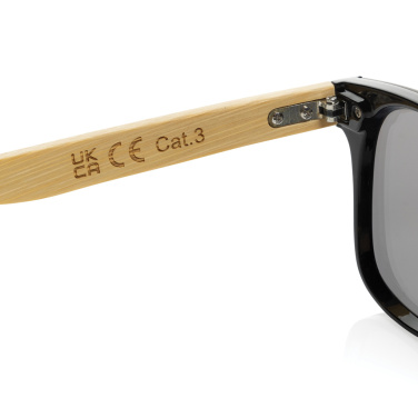 Logo trade advertising products picture of: Prism RCS recycled plastic sunglasses with bamboo frame