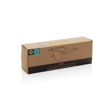 Logotrade business gift image of: Prism RCS recycled plastic sunglasses with bamboo frame