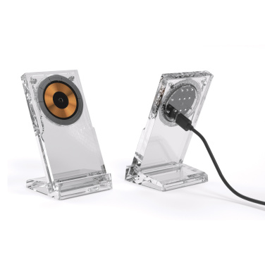 Logotrade promotional product image of: Magcharge 15W magnetic wireless charging stand