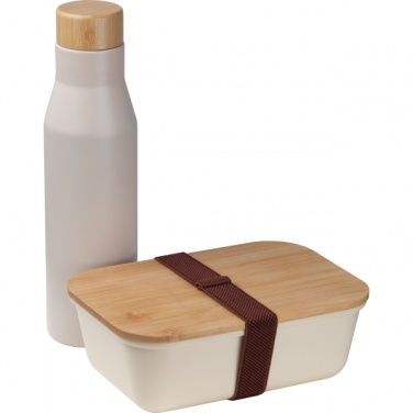 Logotrade business gift image of: Set Lunchbox with stainless steel bottle Toronto