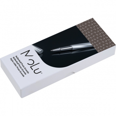 Logo trade promotional item photo of: MoLu brass rollerball Praia Grande