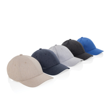 Logo trade promotional product photo of: Milo AWARE™ recycled heather 6 panel cap 200gr