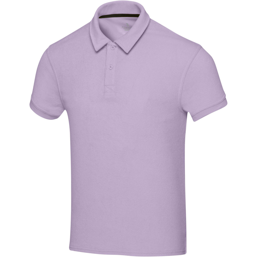 Logo trade promotional merchandise picture of: Akoya recycled terry unisex polo