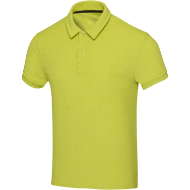 Logo trade promotional giveaways picture of: Akoya recycled terry unisex polo