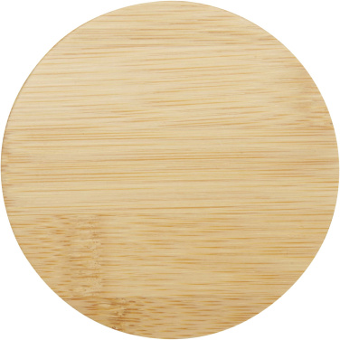 Logo trade promotional products picture of: Leona 350 ml glass cup with bamboo lid