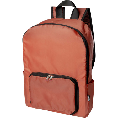 Logo trade corporate gifts picture of: EcoFold RPET foldable backpack 15L