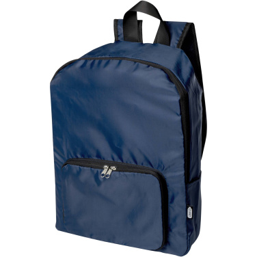 Logo trade promotional gifts picture of: EcoFold RPET foldable backpack 15L
