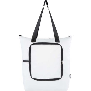 Logotrade advertising products photo of: EcoFold RPET foldable tote cooler bag 15L