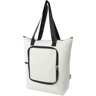Logo trade promotional gifts picture of: EcoFold RPET foldable tote cooler bag 15L
