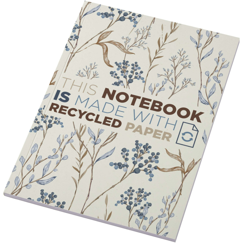 Logotrade business gift image of: Novella Austen A5 recycled soft cover notebook - 50 sheets