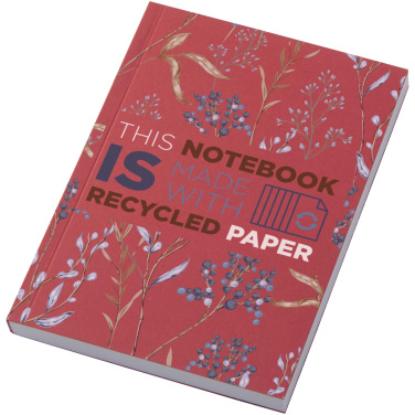 Logo trade corporate gifts picture of: Novella Austen A6 recycled soft cover notebook - 100 sheets