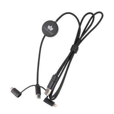 Logo trade promotional giveaways picture of: Cable 4in1 with illuminated logo - LH-ZM02