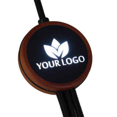 Logotrade promotional merchandise picture of: Cable 3in1 with illuminated logo - LH-ZM04