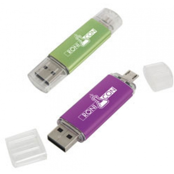 Logotrade promotional products photo of: Metal and plastic OTG USB stick