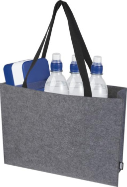 Logo trade corporate gifts image of: Felta GRS recycled felt gusset tote bag 20L