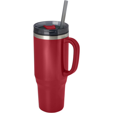 Logotrade advertising product image of: Melbourne 1200 ml RCS certified insulated tumbler with straw