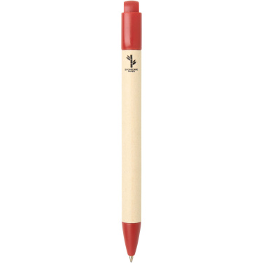 Logotrade promotional product picture of: Liliana sugarcane paper ballpoint pen (blue ink)