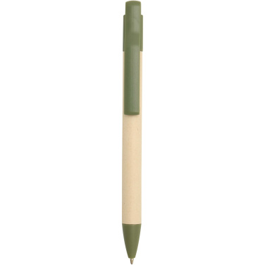 Logo trade promotional product photo of: Liliana sugarcane paper ballpoint pen (blue ink)