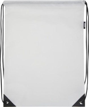 Logo trade promotional giveaways image of: Evergreen GRS recycled non-woven drawstring bag 5L