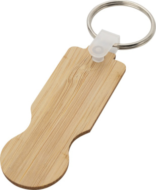 Logotrade business gifts photo of: Ronan bamboo trolley keychain