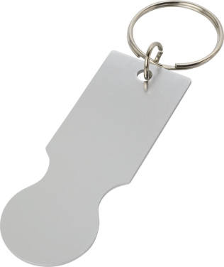 Logo trade corporate gifts image of: Rhea shopping cart keyring
