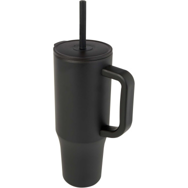Logotrade promotional gifts photo of: Brady 900 ml RCS certified insulated tumbler with silicone straw