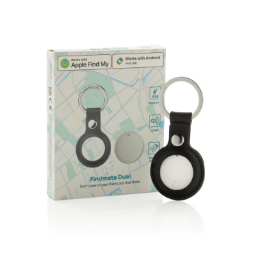Logo trade promotional gifts image of: Findmate Dual RCS recycled plastic item finder IPX 5