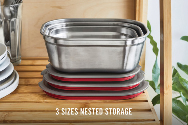 Logotrade promotional item image of: Black+Blum Mealprep Box 3pcs Set Small, Medium, Large