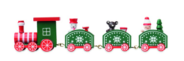 Logo trade business gift photo of: Wooden Christmas train
