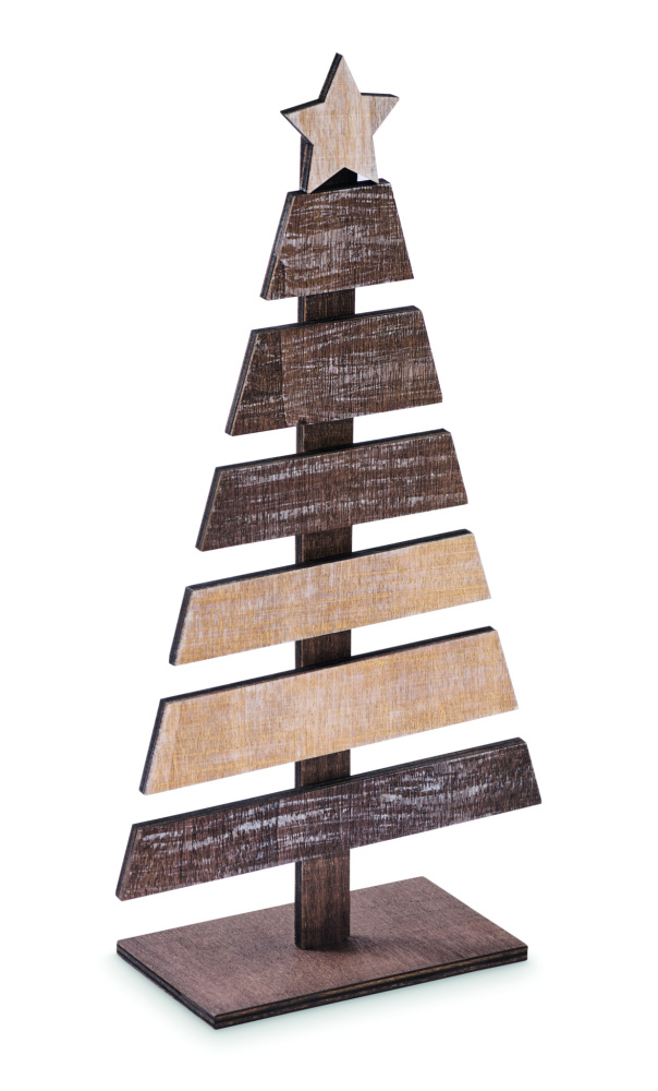 Logo trade promotional giveaways picture of: Wooden Christmas tree