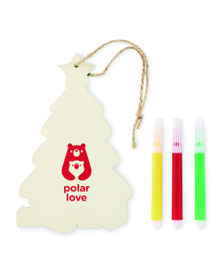 Logo trade promotional products image of: Christmas tree ornament
