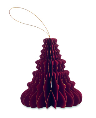 Logo trade advertising products picture of: Christmas paper tree hanger