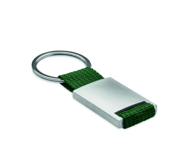 Logo trade advertising product photo of: Metal rectangular key ring Espoo