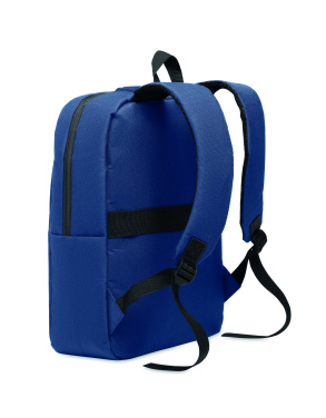 Logo trade promotional item photo of: Slim 15 inch laptop backpack made of 600D RPET polyester with a 210D lining and customizable printing