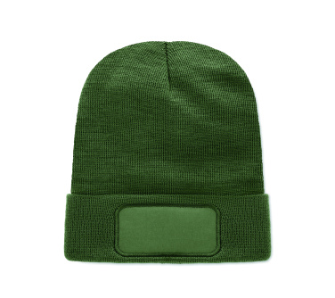 Logo trade promotional gift photo of: Unisex beanie RPET polyester