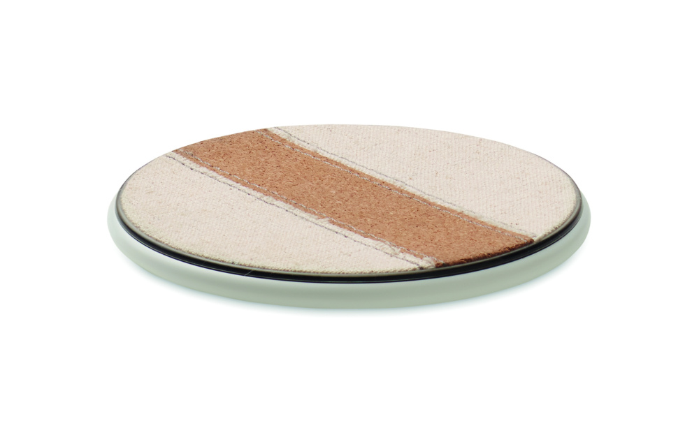 Logotrade advertising product picture of: Cork wireless charger 15W