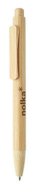 Logotrade promotional item picture of: Bamboo automatic ball pen