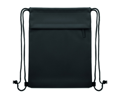 Logo trade promotional item photo of: Drawstring bag in 600D RPET