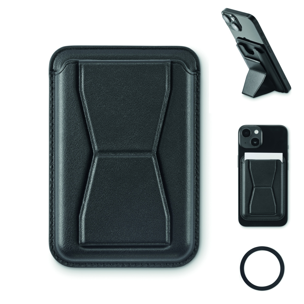 Logo trade advertising product photo of: Magnetic PU cardholder