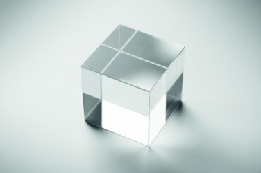 Logo trade advertising products image of: Glass cube award