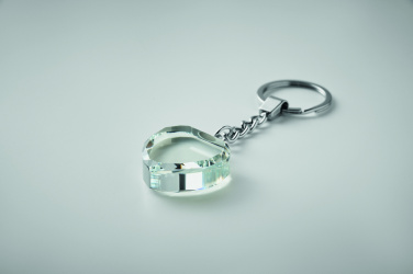 Logotrade promotional merchandise photo of: Glass heart award key ring
