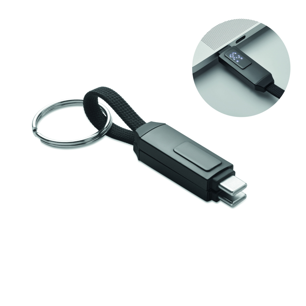 Logotrade promotional merchandise photo of: 60W charging cable keyring