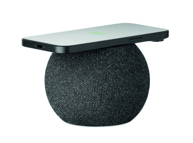 Logo trade promotional gifts picture of: 15W wireless charger speaker