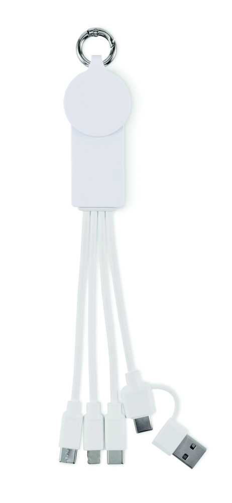 Logo trade promotional giveaways picture of: 2 in 1 charging cable type-C