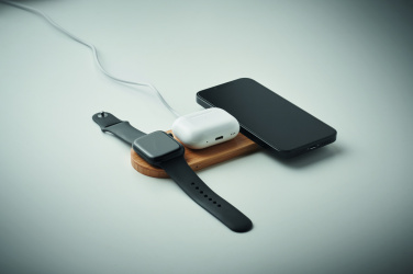 Logo trade promotional products image of: 3 in 1 15W wireless charger