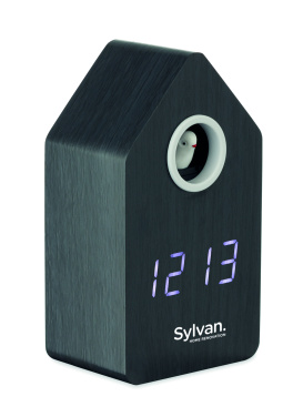 Logotrade promotional item image of: MDF cuckoo alarm clock