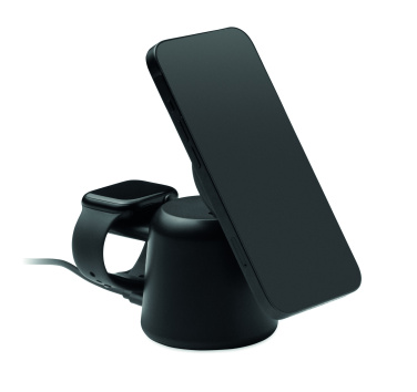Logotrade promotional gift picture of: 3 in 1 wireless charger 15W
