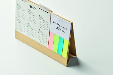 Logo trade promotional products picture of: Desk calendar with memo pad