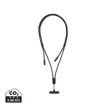 Logo trade promotional product photo of: LoopAmp RCS RPET adjustable phone cord with 60W cable