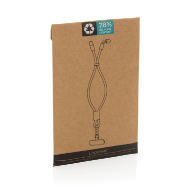 Logotrade promotional item image of: LoopAmp RCS RPET adjustable phone wrist strap 60W cable